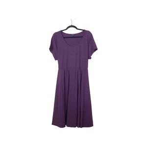 TORRID.  Purple Jersey Short Sleeves Tie Back Midi Dress Size 2, 2X